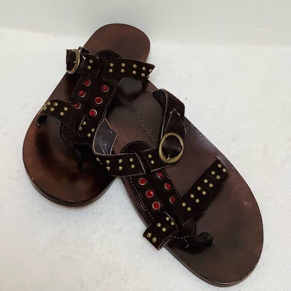 JEAN MICHEL CAZABAT RHINESTONE SANDALS - Picture 6 of 7